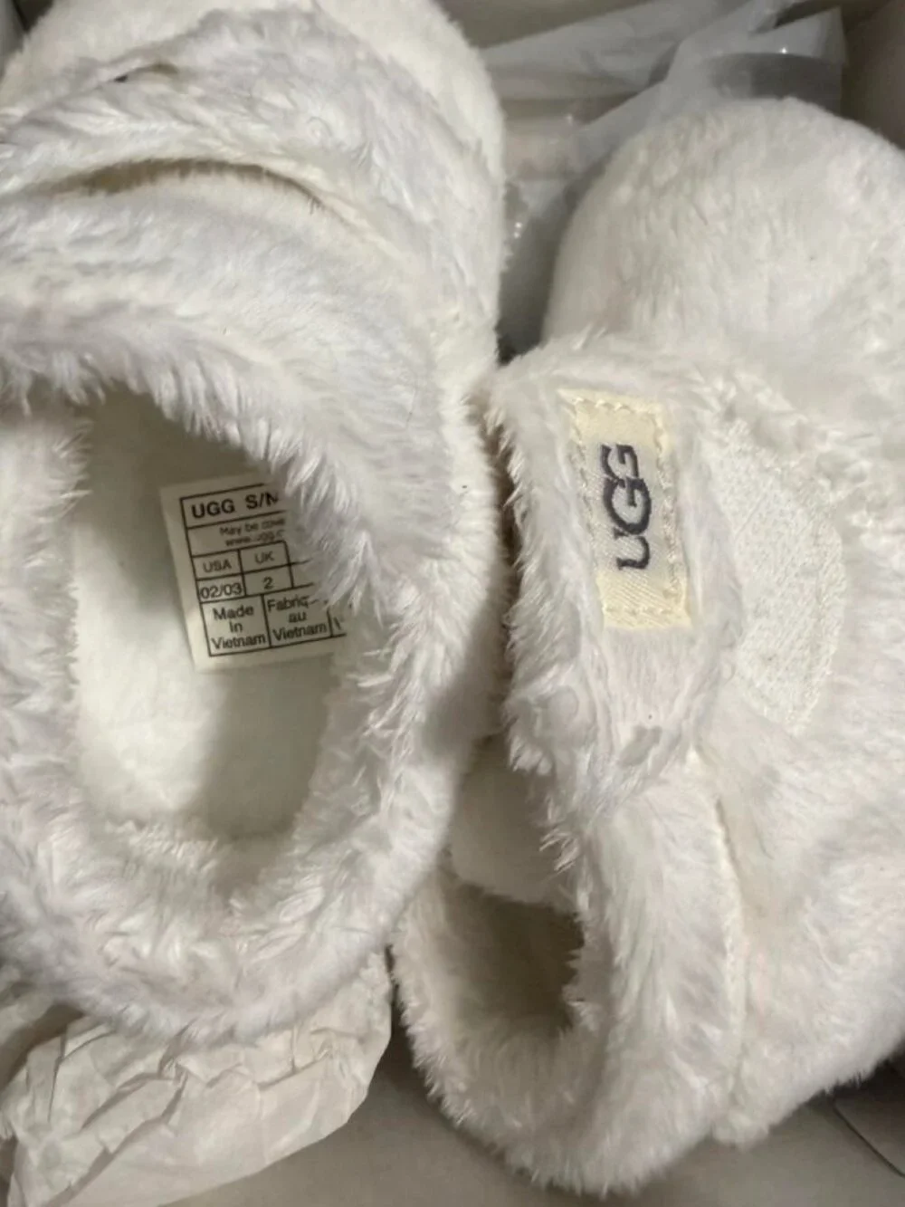 UGG Baby Booties White Size 2-2.5